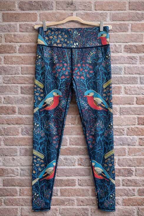 Unbranded Pants - High Waist Bird Print Active Yoga Leggings